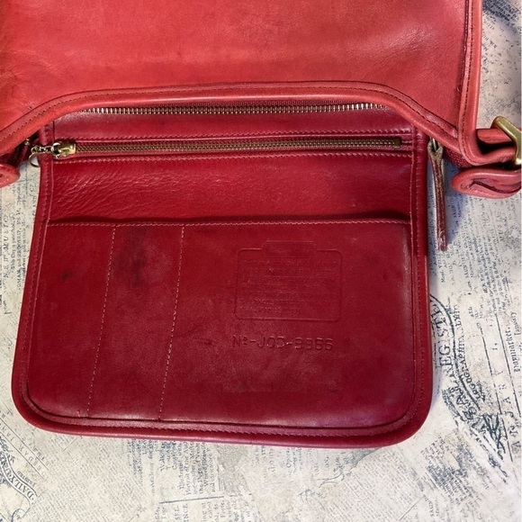 Vintage Coach Red 9366 Legacy Shoulder/Crossbody Bag Made in USA - Picture 9 of 14